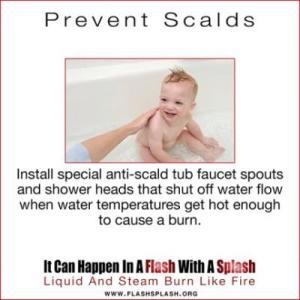 Burn Safety Awareness Image Tub Spouts
